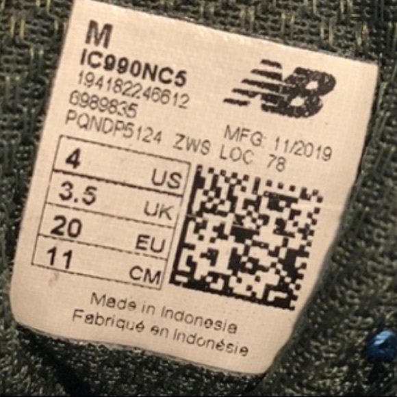 New Balance 990v5 Toddler size 5 - Picture 6 of 12